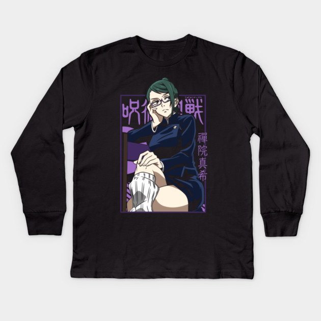 Maki Zenin - Jujutsu Kaisen Kids Long Sleeve T-Shirt by Otaku Vibes