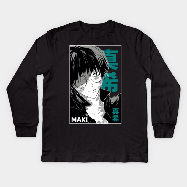 Jujutsu Kaisen - Maki Zenin Kids Long Sleeve T-Shirt by Otaku Vibes