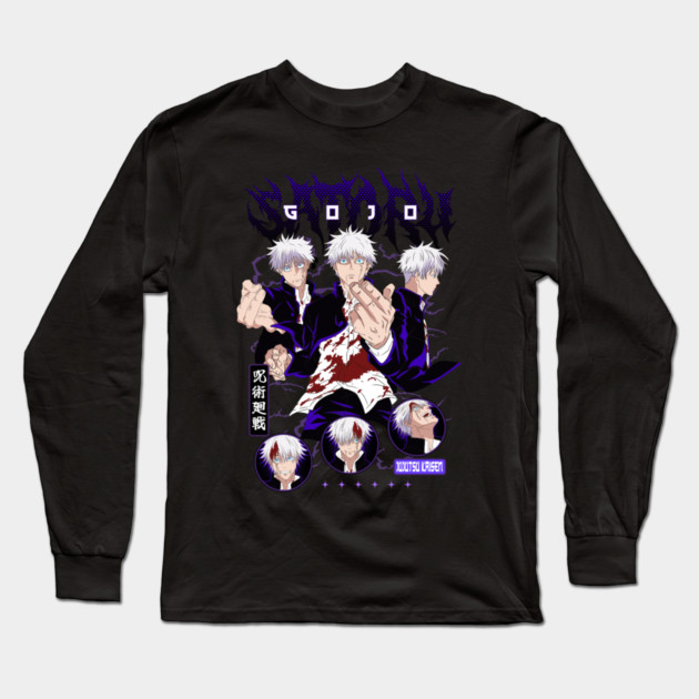 Gojo - Jujutsu Kaisen Art Long Sleeve T-Shirt by Otaku Vibes