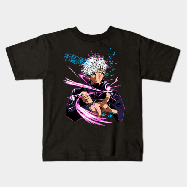 Gojo Hollow Purple Attack - Jujutsu Kaisen Kids T-Shirt by Otaku Vibes