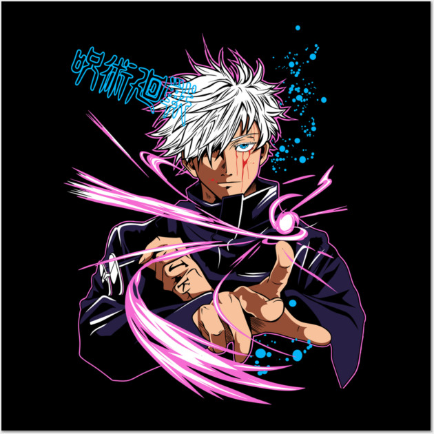 Gojo Hollow Purple Attack - Jujutsu Kaisen Wall Art by Otaku Vibes