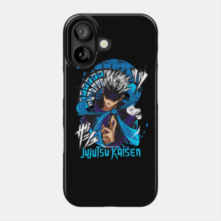 Jujutsu Kaisen Gojo Blue Glow Aura Art Phone Case
