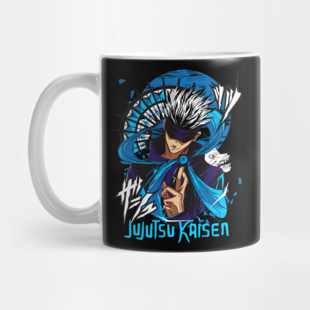 Jujutsu Kaisen Gojo Blue Glow Aura Art by Otaku Vibes