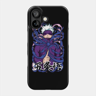 Jujutsu Kaisen Gojo Purple Glow Aura Art Phone Case