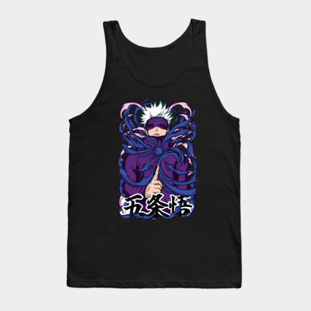 Jujutsu Kaisen Gojo Purple Glow Aura Art Tank Top by Otaku Vibes