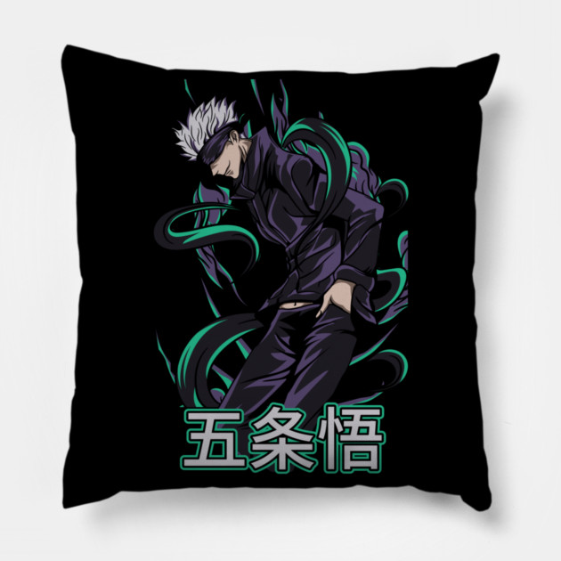 Jujutsu Kaisen Gojo Power Surge Design Pillow by Otaku Vibes