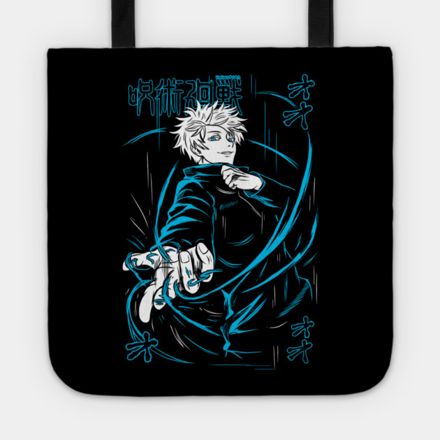 Satoru Gojo Spiritual Energy - Jujutsu Kaisen Tote by Otaku Vibes