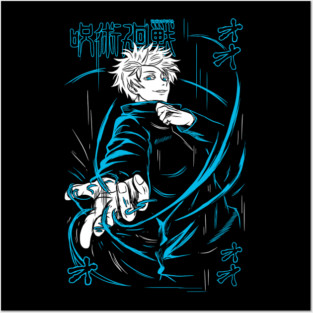 Satoru Gojo Spiritual Energy - Jujutsu Kaisen Posters and Art