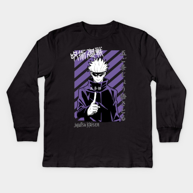 Jujutsu Kaisen Gojo Cool Modern Style Kids Long Sleeve T-Shirt by Otaku Vibes
