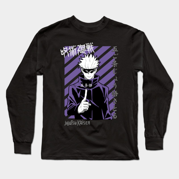 Jujutsu Kaisen Gojo Cool Modern Style Long Sleeve T-Shirt by Otaku Vibes