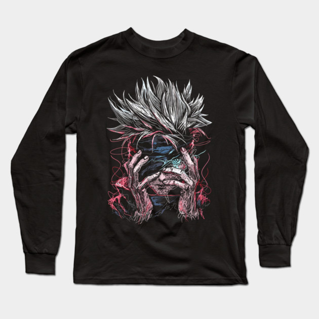 Gojo Satoru - Jujutsu Kaisen Cool Design Long Sleeve T-Shirt by Otaku Vibes