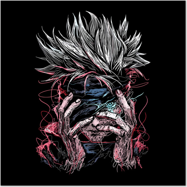 Gojo Satoru - Jujutsu Kaisen Cool Design Wall Art by Otaku Vibes