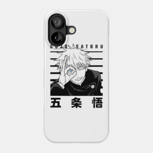 Gojo with Six Eyes Exposed - Jujutsu Kaisen Phone Case