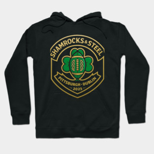 Shamrocks and Steel Pittsburgh x Dublin 2025 Football Hoodie