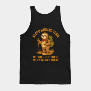 Funny Sloth Hiking Team – Chill Outdoor Adventure Design Tank Top