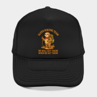 Funny Sloth Hiking Team – Chill Outdoor Adventure Design Hat