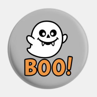 Vampire Ghost BOO Cute Spooky Halloween Pin