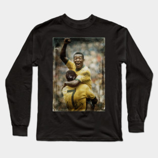 Pele - Legends Never Fade Long Sleeve T-Shirt