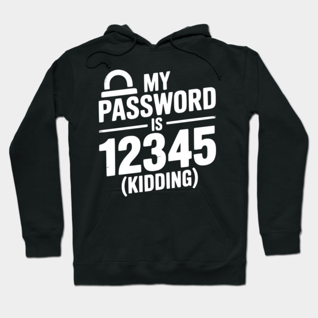 My Password is 12345 (Kidding) Hoodie by Frank Ring