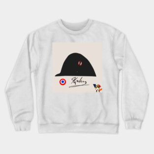 Chapeau Bicorne, Signature de Napoléon et Cocardes Françaises🇫🇷 Crewneck Sweatshirt
