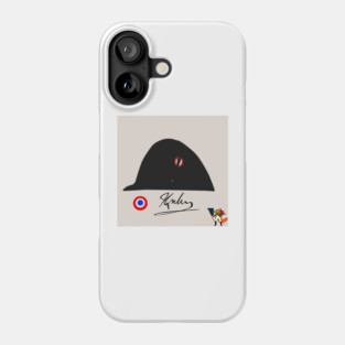 Chapeau Bicorne, Signature de Napoléon et Cocardes Françaises🇫🇷 Phone Case