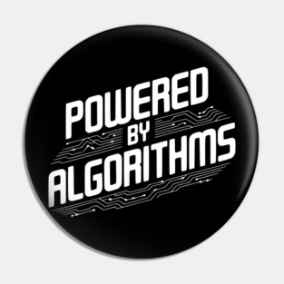Powered by Algorithms Pin