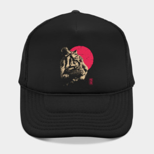 Red Sun Tiger - Japanese Ukiyo-e Style Hat