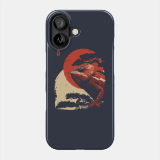 Ukiyo-e Chameleon - Japanese Retro Reptile Art Phone Case