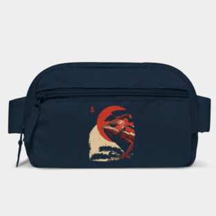 Ukiyo-e Chameleon - Japanese Retro Reptile Art Bag