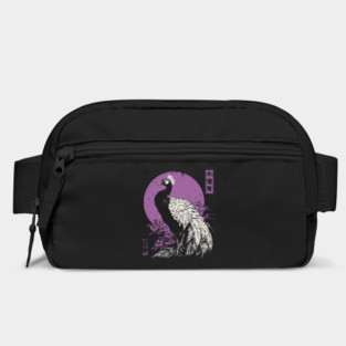 Elegant Peacock - Japanese Garden Bird Art Bag