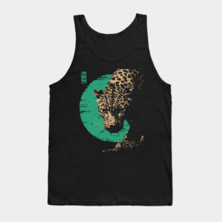 Retro Lynx Art - Japanese Style Wild Cat Tank Top