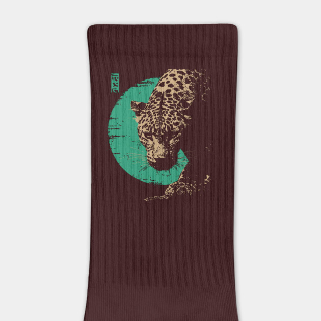 Retro Lynx Art - Japanese Style Wild Cat by TuncGK