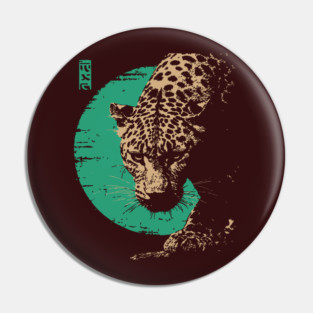 Retro Lynx Art - Japanese Style Wild Cat Pin
