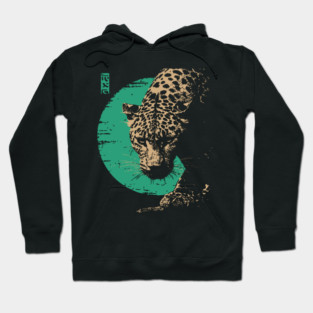 Retro Lynx Art - Japanese Style Wild Cat Hoodie