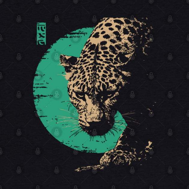 Retro Lynx Art - Japanese Style Wild Cat by TuncGK