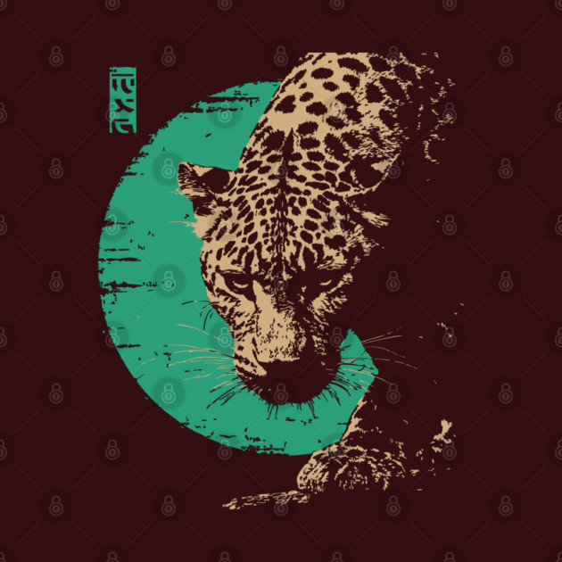 Retro Lynx Art - Japanese Style Wild Cat by TuncGK