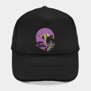 Retro Cheetah - Japanese Vaporwave Big Cat Hat