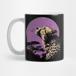 Retro Cheetah - Japanese Vaporwave Big Cat Mug
