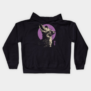 Mystical Fox - Japanese Vaporwave Kitsune Kids Hoodie