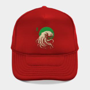 Emerald Octopus - Japanese Retro Sea Monster Hat