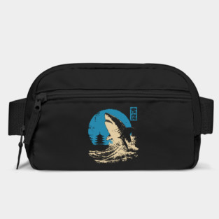Great White Shark - Japanese Ukiyo-e Wave Art Bag
