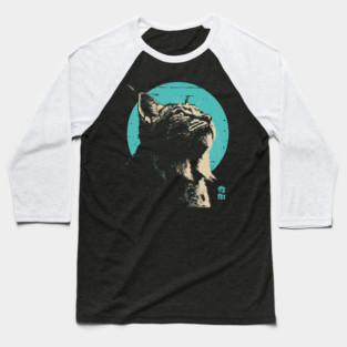 Retro Lynx Art - Japanese Style Wild Cat Baseball T-Shirt