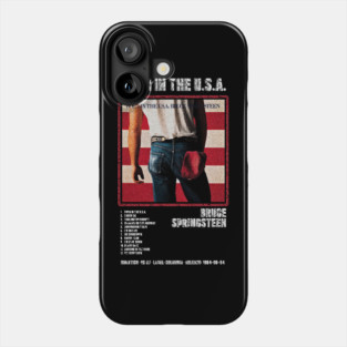 BRUCE SPRINGSTEEN - BORN IN THE U.S.A. || ALBUM TRACKLIST || Phone Case