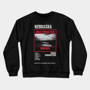 BRUCE SPRINGSTEEN - NEBRASKA || ALBUM TRACKLIST || Crewneck Sweatshirt