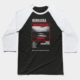 BRUCE SPRINGSTEEN - NEBRASKA || ALBUM TRACKLIST || Baseball T-Shirt