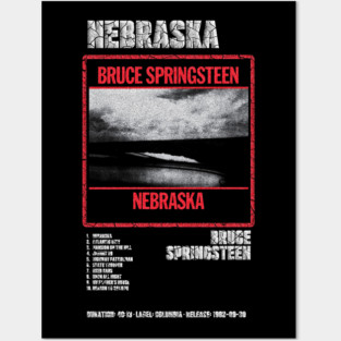 BRUCE SPRINGSTEEN - NEBRASKA || ALBUM TRACKLIST || Posters and Art