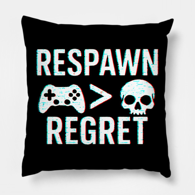 Respawn > Regret Pillow by DIGITAL MERCH CREATIONS