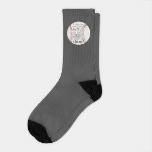Funny Baseball Design Socks