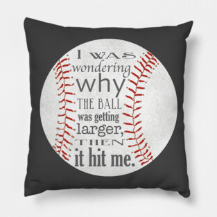 Funny Baseball Design Pillow