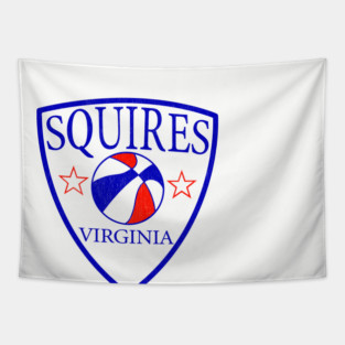 Defunct Virginia Squires ABA Basketball Tapestry